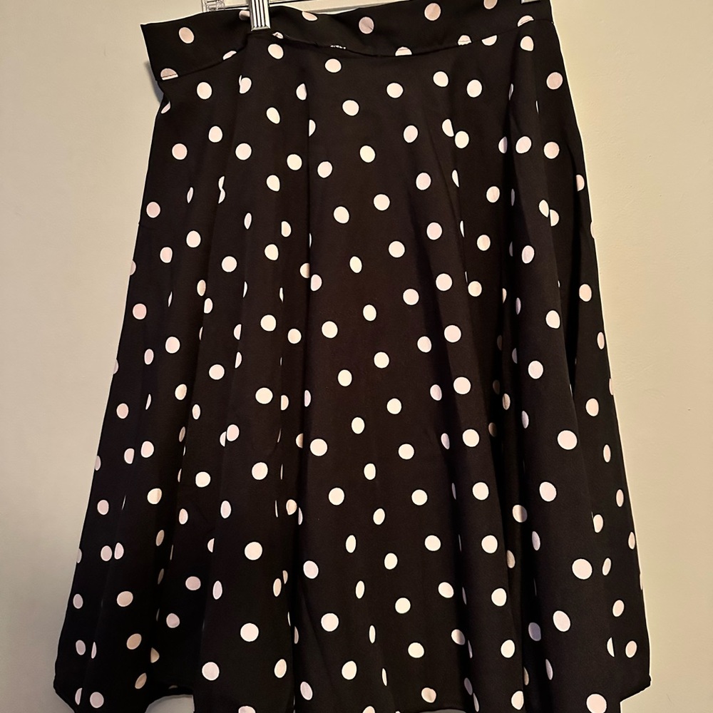 Polka Dot Swing Skirt